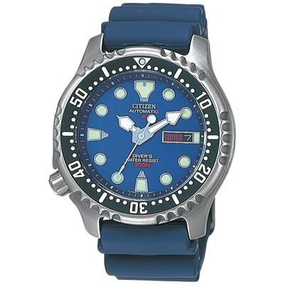 Automatikuhr CITIZEN "Promaster Mechanical Diver", blau, Armbanduhren, Damen, Automatikuhr, Armbanduhr, Herrenuhr, Damenuhr, Taucheruhr, bis 20 bar wasserdicht