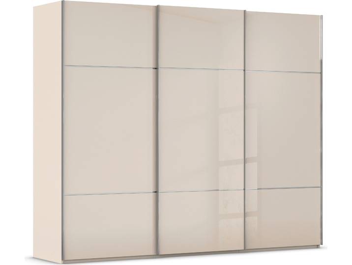 rauch Kleiderschrank Schrank Garderobe Schlafzimmerschrank SCALE-TRIO edle dreigeteilte Front mit 2 Zierleisten Glasfront MADE IN GERMANY