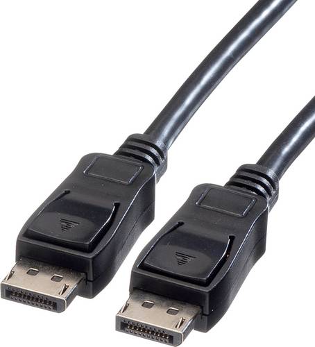 Value DisplayPort Anschlusskabel DisplayPort Stecker, DisplayPort Stecker 2.00 m Schwarz 11.99.5602 Geschirmt DisplayPort-Kabel