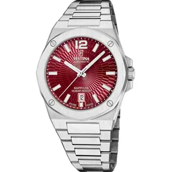Festina Automatik Herren Automatik F22004/5 - rot,silber - 42mm