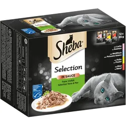 Sheba Selection Sauce Feine Vielfalt 12x85 Gramm Katzennassfutter