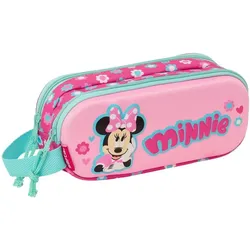 Disney, Etui, Doppel-Tragetasche Minnie Mouse Pink 3D
