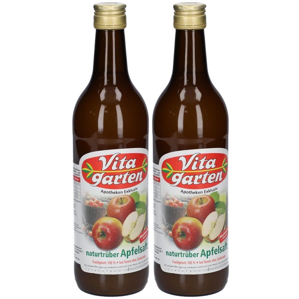 Vitagarten Apfel Saft trüb 2x 2x750 ml