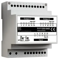 TCS Tür Control Videosignalverteiler 2fachVT02-SG FVY1200-0400
