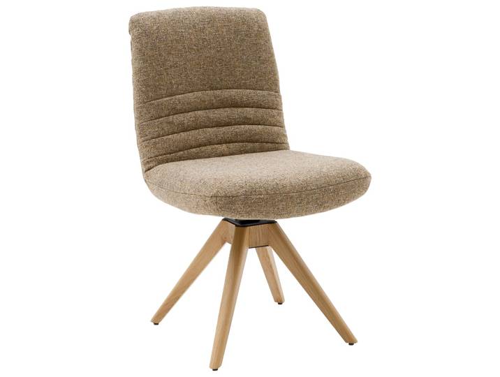 Dieter Knoll Stuhl MIGUEL, karamel, Stoff