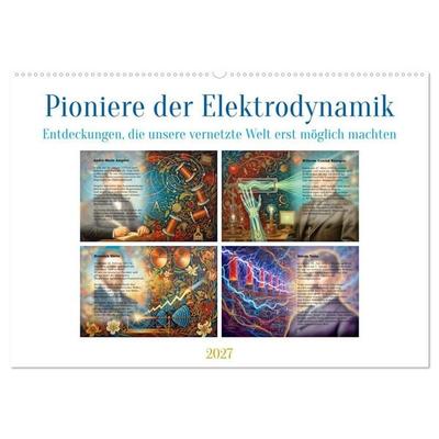 Pioniere der Elektrodynamik (Wandkalender 2027 DIN A2 quer), CALVENDO Monatskalender
