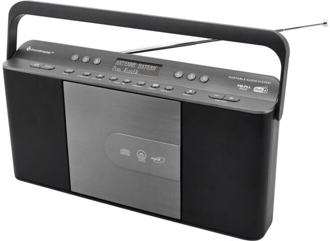 Soundmaster Radio stéréo DAB+ portable RCD1870SW noir (RCD1870SW)