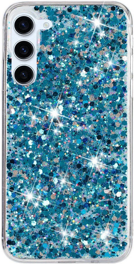 EIDERWOOD iPhone X / XS Glitter Bagside Cover - Blå