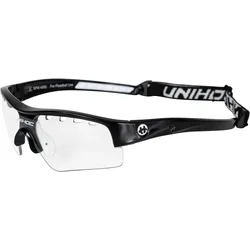 Unihoc, Unisex, Sportbrille, Schutzbrille Victory Junior (Black, Red), Mehrfarbig