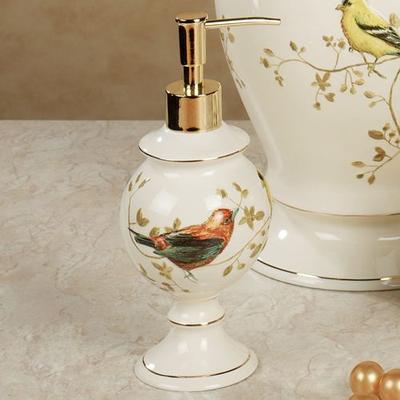 Avanti Linens, Inc Gilded Bird Lotion Soap Dispenser Ivory , Ivory