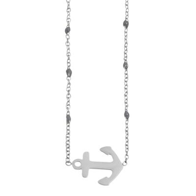 Kette ohne Anhänger ADELIA´S "Halskette mit Anhänger – aus Edelstahl", silber, Halsketten, Damen, 48cm, Edelstahl, Schöne Geschenkidee zum einen besonderen Tag