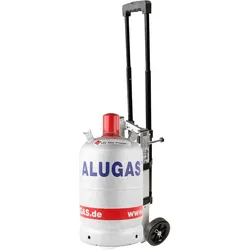 GOK Transportsicherung (Flaschenwagen) TROLLEY mit 11 Kg ALU-Propangasflasche (l...