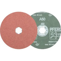 PFERD TOOLS COMBICLICK Korund Fiberscheibe für universelle Anwendungen - 64190105