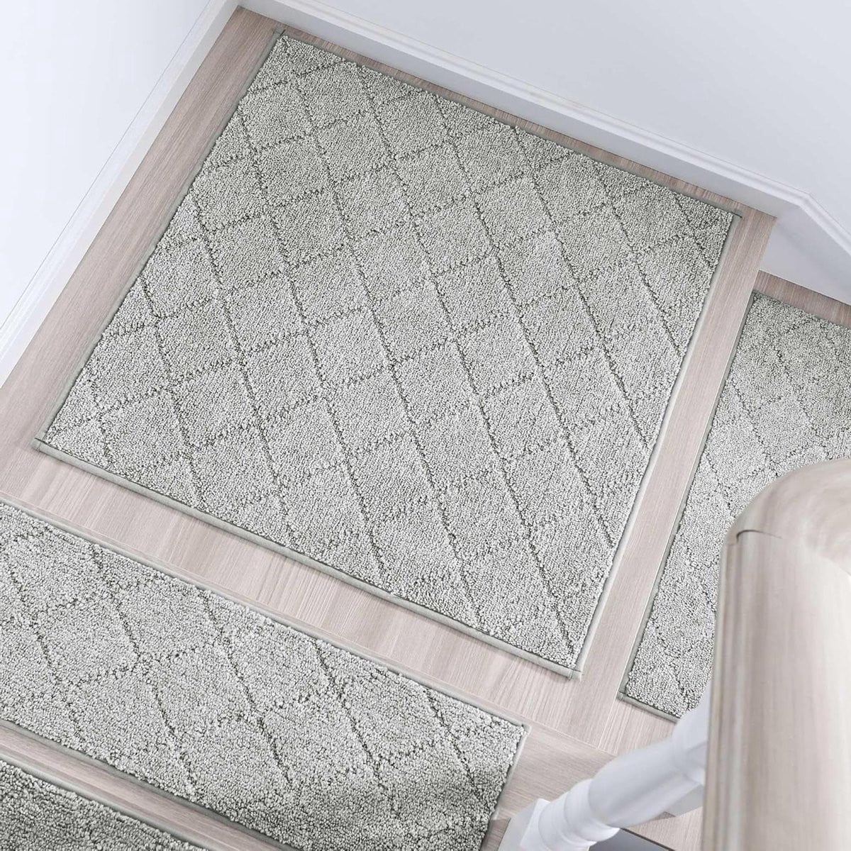 Antislip Trapmatten Grijs - Zelfklevende TPE-rug - 76 x 76 cm