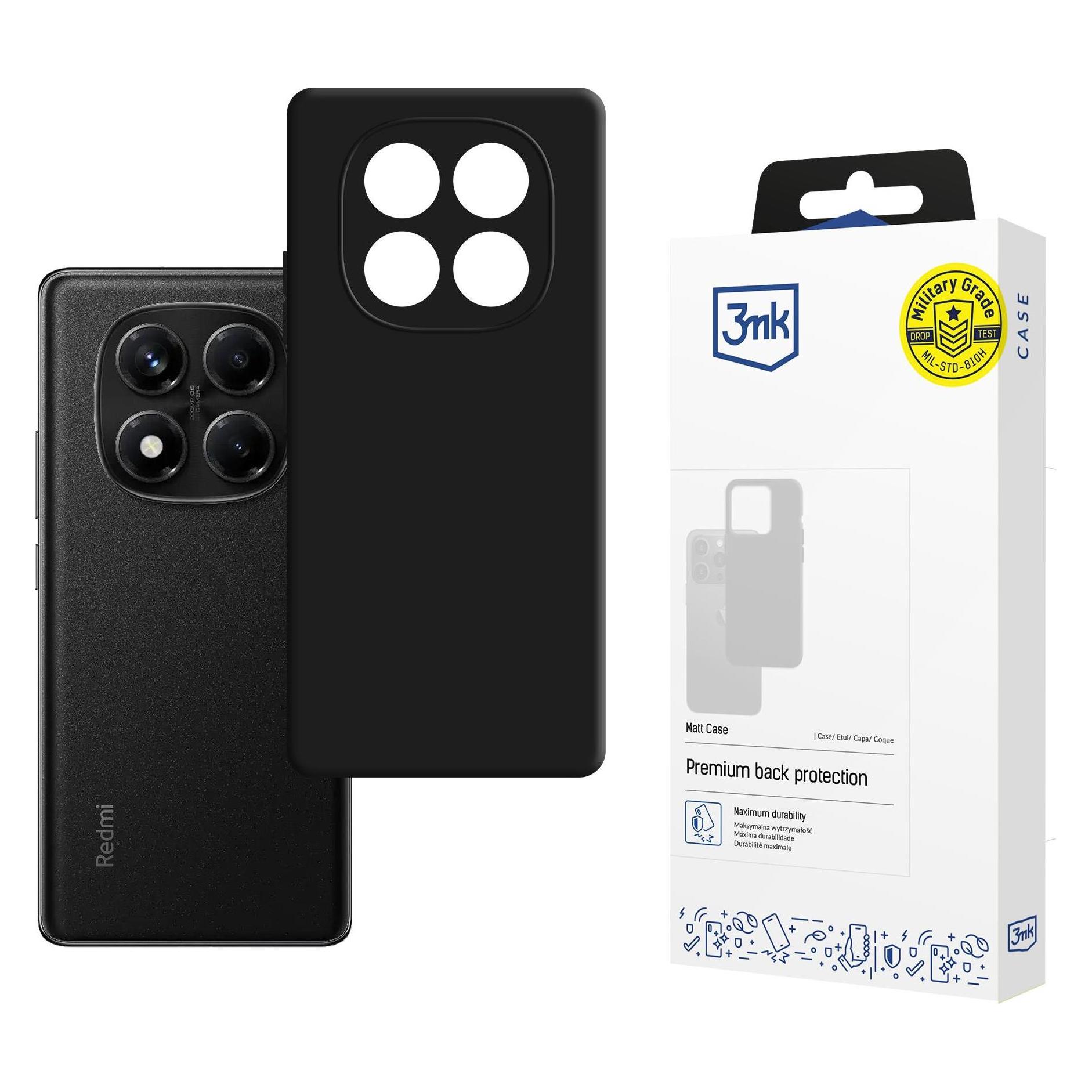 3MK Etui Matt Case do Xiaomi Redmi Note 14 Pro 4G czarny (W-3MatCas-RN14P4G)