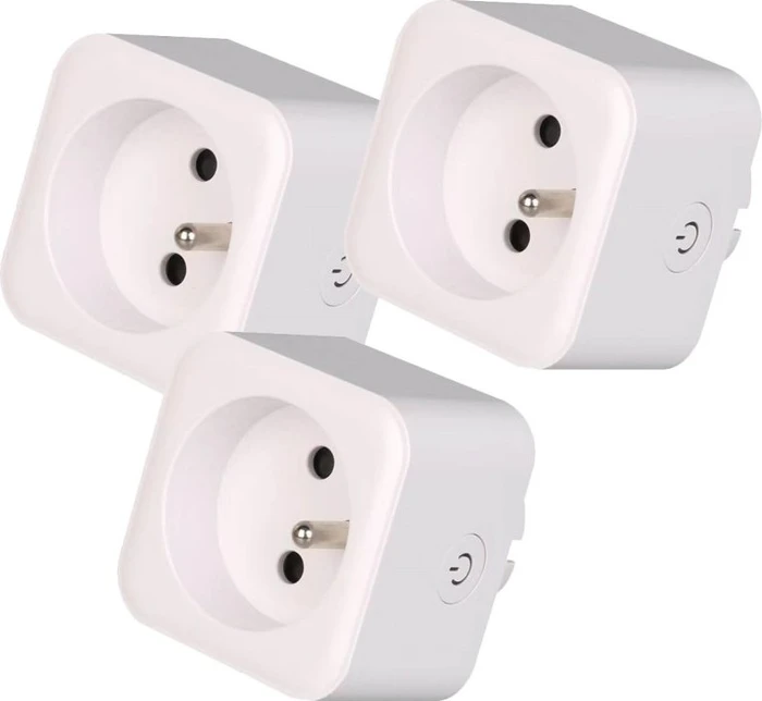 Immax NEO LITE Smart Set 3 x Innensteckdose v2 mit Pin - Typ E - WLAN, 3 Stk