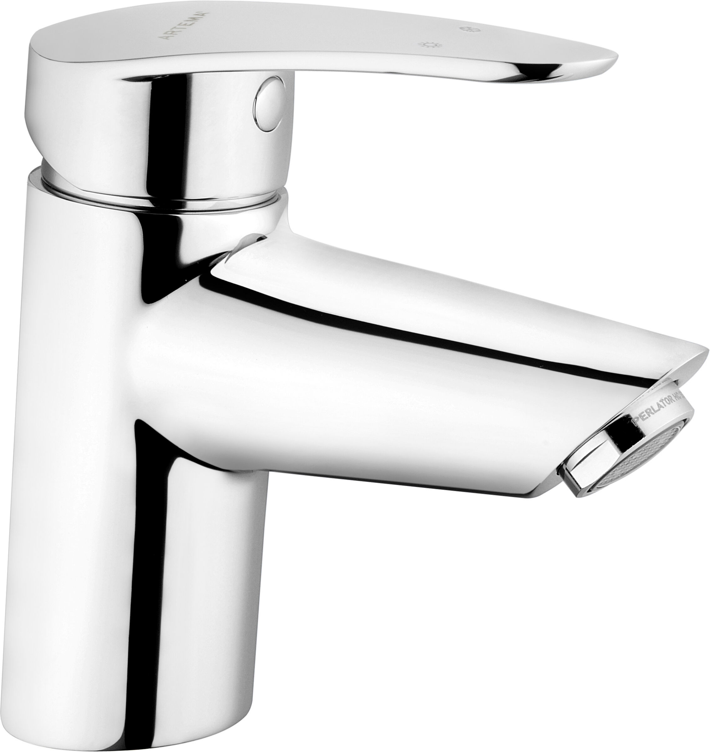 Vitra Dynamic S mitigeur lavabo A40950EKM sans garniture de vidange , projection 105mm, installation chromé