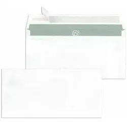 Mailmedia, Briefumschlag, Briefumschläge DIN lang haftklebend, ohne Fenster 100 g-qm (DL, 500x)