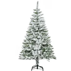 WEIHNACHTSBAUM 150 cm Künstlicher Kieferbaum mit Kunstschnee, 358 Astspitzen