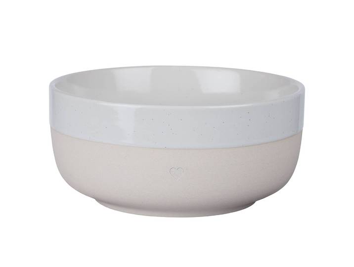 Bol Coeur Ø 14cm Blanc/Blanc