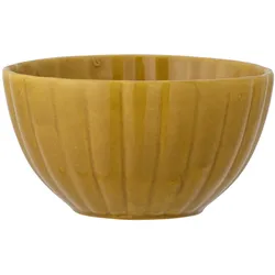 Bloomingville Latina Schale, Steingut, Ø 12xH6,5 cm, gelb