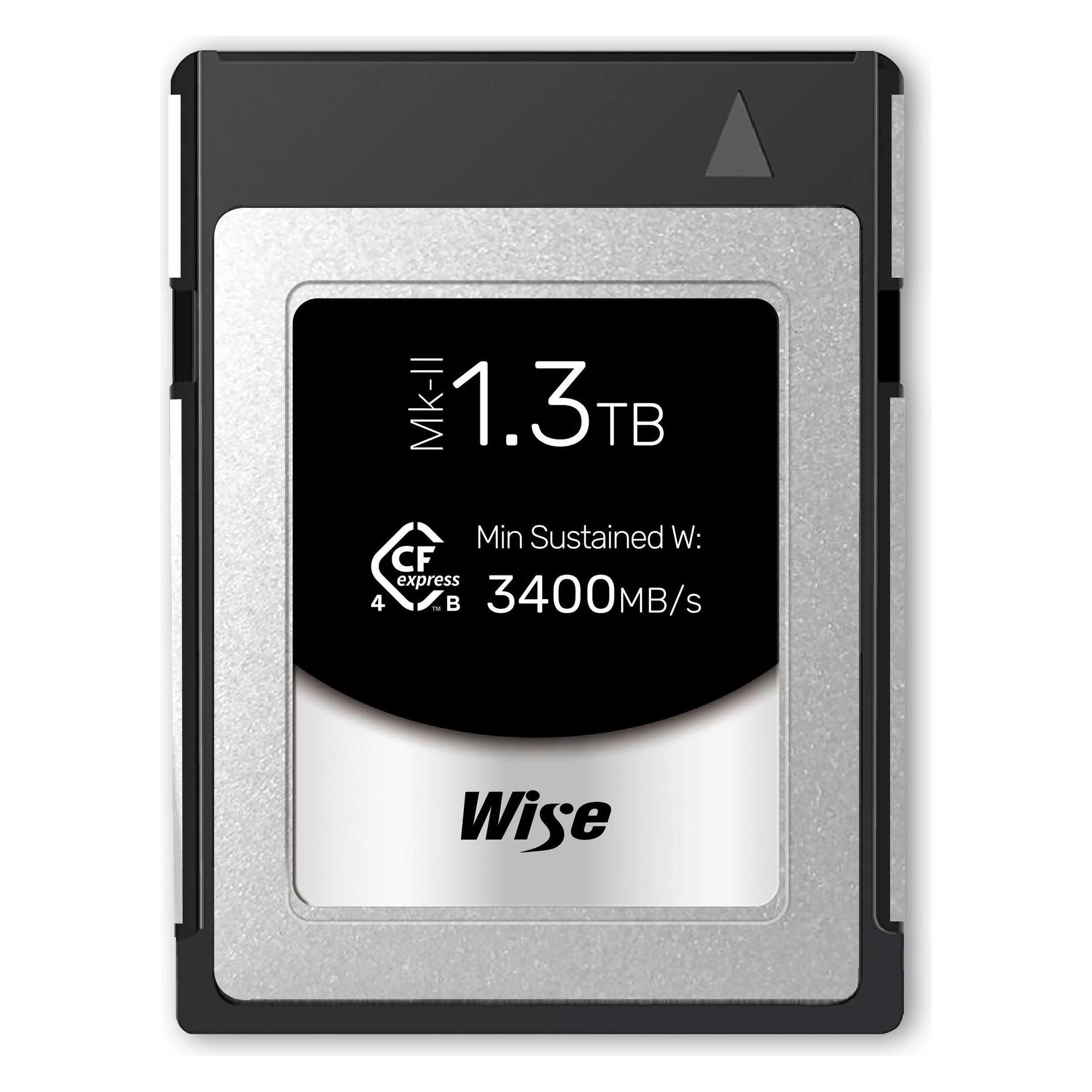 Wise CFexpress 4.0 Type B PRO 1,3TB MK-II WI-CFX4-B1300PM2 (1300 GB, CFexpress Typ B) (WI-CFX4-B1300PM2)