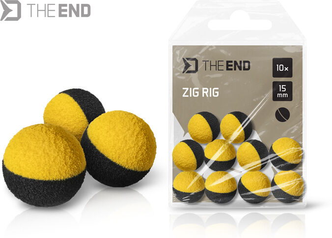 Delphin TheEND ZIG RIG / 10 pcs noir-jaune 12mm noir-jaune 12mm