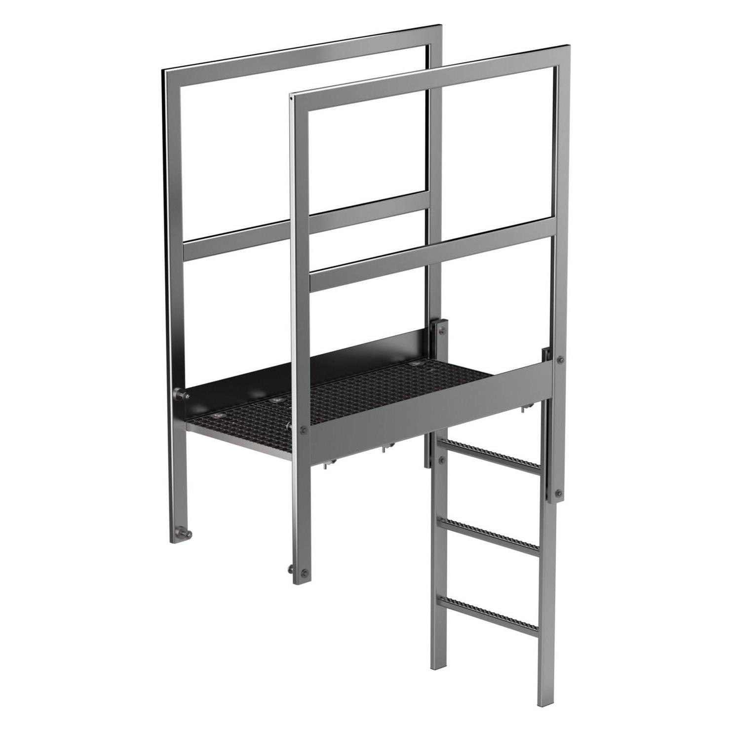 Munk Attika-berstieg Edelstahl Sonderlnge (122 cm) (064183)