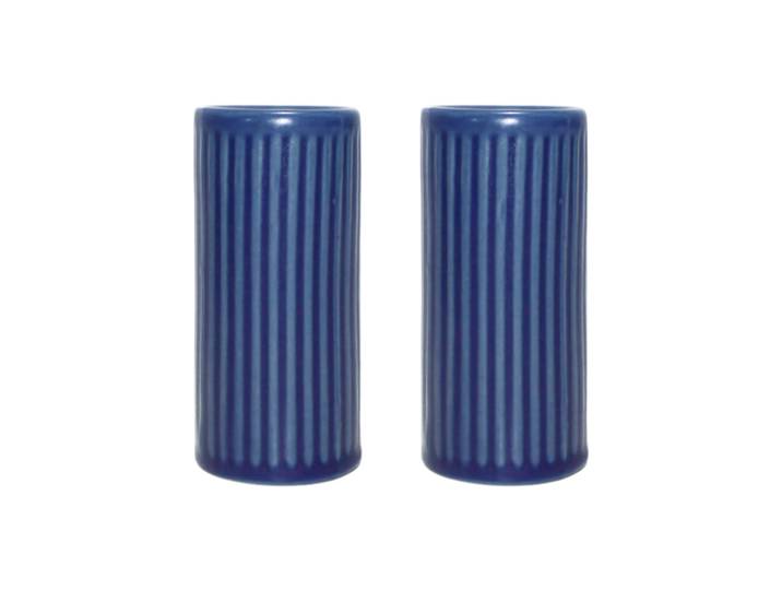 Aida Salière et poivrier Groovy Blue stoneware