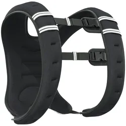 HOMCOM Gewichtsweste Weight Vest 10 kg verstellbar für Gewicht Tranning Krafttrainning Mann/Frau Oxford-Gewebe Metallsand Schwarz 40 x 35 cm