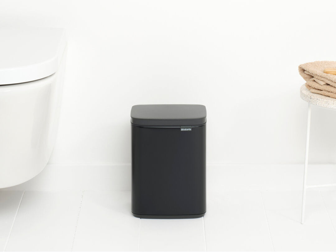 Brabantia Bo Waste Bin Matt Black 12 L