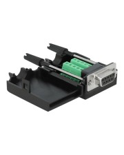 Delock Adapter Terminalblock 10 Pin zu Sub-D 9 10-polig (66257)