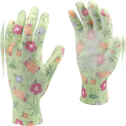 TRIZERATOP Arbeitshandschuhe, Gartenhandschuhe, Polyester, PU-beschichtetGr. 9/L