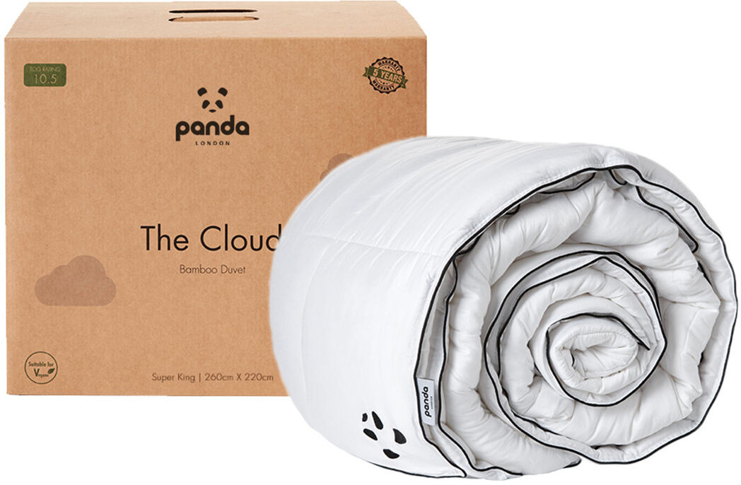 Panda The Cloud Duvet - 10.5 tog All Season - Hypoallergenic and Vegan Friendly White Double
