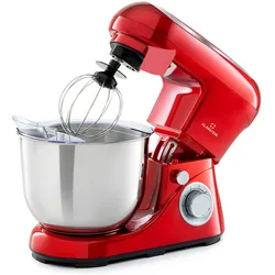 Bella Pico 2G Küchenmaschine 1300W 1,7PS 6 Stufen 5 Liter Rot