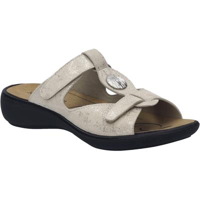 Sandale JOSEF SEIBEL "Ibiza 15, creme", Damen, Gr. 39, beige (creme), Obermaterial: 100% Textilmaterial TEXMAT., Schuhe Sandale