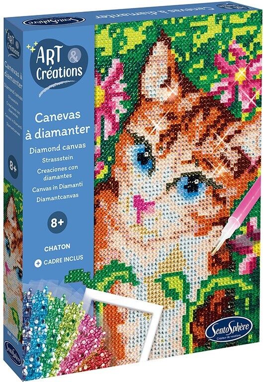 Canevas à Diamanter Chaton - Sentosphère