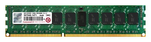 Transcend 4 GB DDR3 1600 REG-DIMM 2Rx8 geheugenmodule