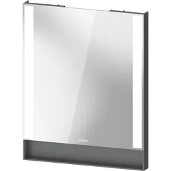 Duravit Collection One Spiegel, Lichtfelder seitlich, dimmbar, 600x750x65mm, QA7081049490000, Farbe: Graphit matt