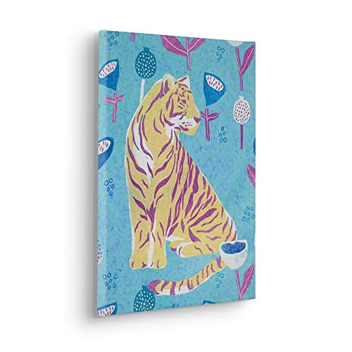 Komar Keilrahmenbild Vegan Tiger - Multicolour - 30 x 40 cm