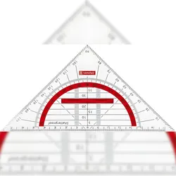 BRUNNEN Geometrie-Dreieck 16cm Griff red 104975923