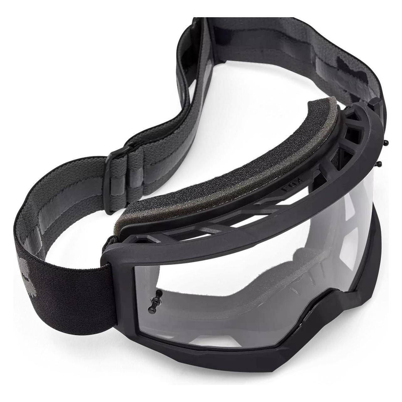 Fox MTB Main Goggle (Black, Cranberry Matt, Schwarz) (33338-001)