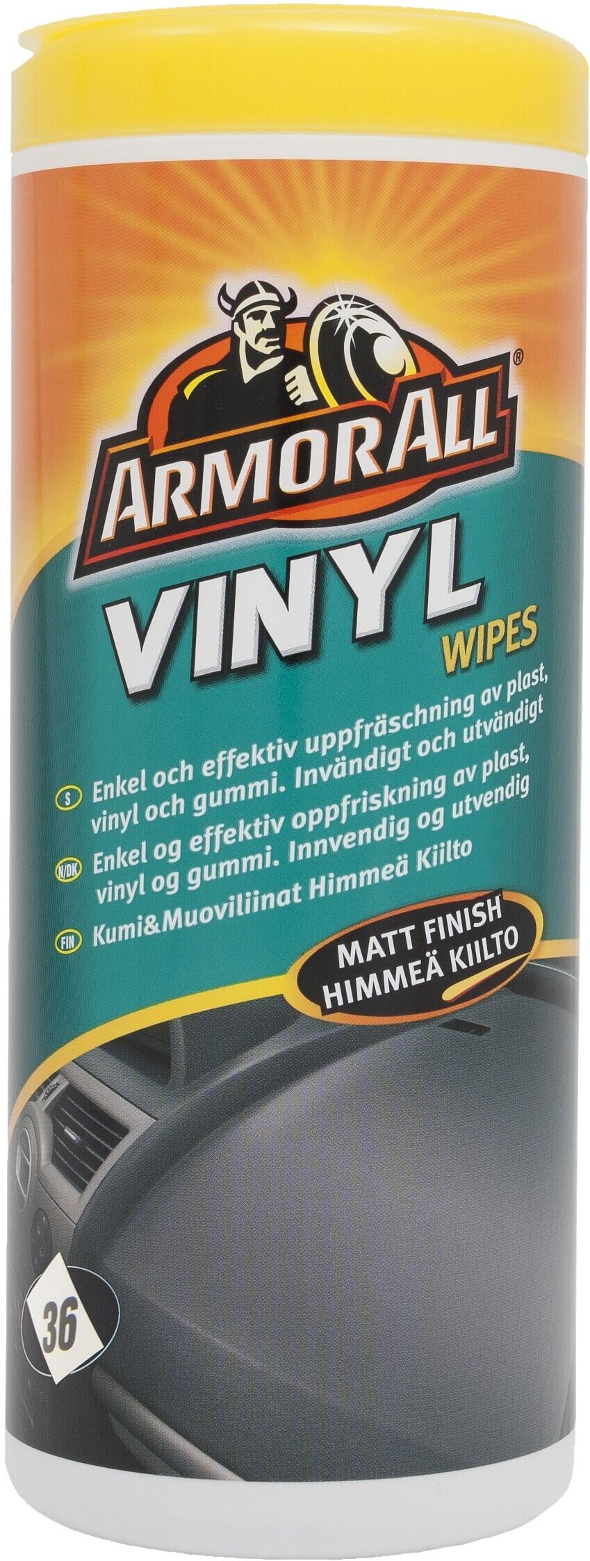 Armor All Vinyl Wipes, matt, 36 st