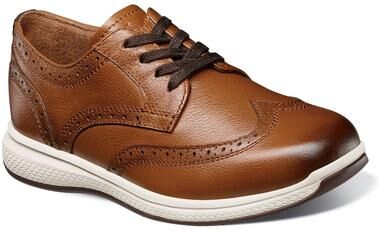 Florsheim Great Lakes Wingtip Oxford Shoes Jr - Boys 6.5 Youth Brown Oxford Shoes Medium