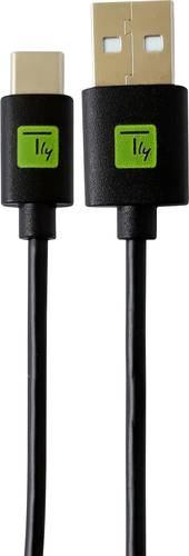 TECHly USB-Kabel USB-C Stecker, USB-A Stecker 0.10 m Schwarz ICOC-MUSB20-CMAM01T