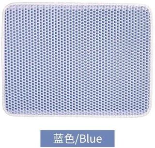 Uplift Picks Double Layer Waterproof Cat Litter Trapping Mat blue 30x30 Cm