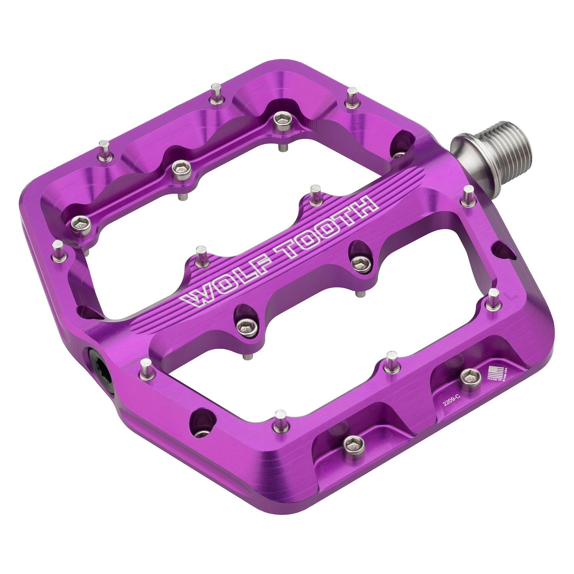 Wolf Tooth Waveform Pedals, Large, Plattform-Pedal, purple (PDL-WF-LG-PRP)