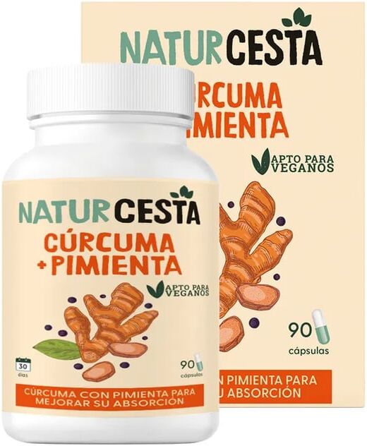 Naturcesta Cúrcuma + Pimenta 90 Caps
