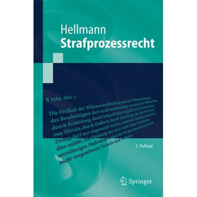 Strafprozessrecht, Taschenbuch von Uwe Hellmann, Springer Berlin, 978-3-540-64489-7