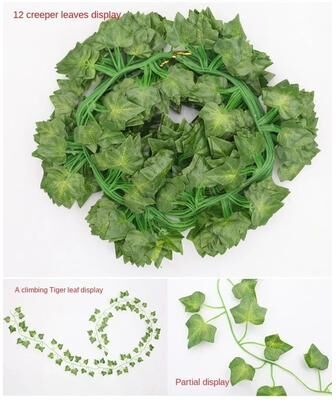 Inspire Essentials EverGreen Ivy Leaf Garland Artificial Hanging Vine For Home Decor c